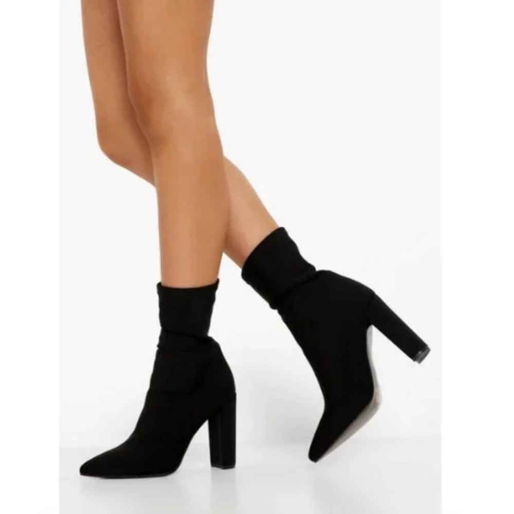 Ego sock boot. Anushka. Black woven. Size 6. Fits like 8-8.5.